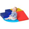 4-Piece Soft Foam Play Set for Toddlers, Climber Playtime Corner, Climbing & Sliding Toys, Multicolor