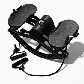 Portable Mini Stair Stepper for Home Workout, Low-Impact Elliptical Step Machine with Quiet Hydraulic System, Non-Slip Pedals