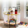 54 inch Mini indoor and OutdoorToddler Trampoline With Safety Net, Antislip Safe Design, Round Jumping Toy,With Boxing Bag ,Ring and Basketball Hoop