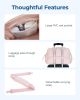 Pink large capacity slit fluffy shoulder bag, waterproof portable luggage tote bag, multi zipper pocket design, sports and fitness travel handbag
