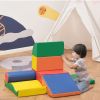 7-Piece Kids Soft Play Blocks, Foam Climb & Crawl Gym Toy, Building & Stacking Blocks