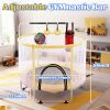 54 inch Mini indoor and OutdoorToddler Trampoline With Safety Net, Antislip Safe Design, Round Jumping Toy,With Boxing Bag ,Ring and Basketball Hoop