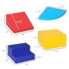 4-Piece Soft Foam Play Set for Toddlers, Climber Playtime Corner, Climbing & Sliding Toys, Multicolor