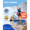 3FT Trampoline for Kids, 36" Trampolines Indoor/Outdoor Trampoline for Toddlers, Foldable Mini Baby Trampoline with Foam Handle