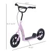 Kids Scooter Street Bike Bicycle for Teens Ride on Toy w/ 12'' Tire for 5-12 Year Old Pink