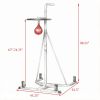 2-in-1 Heavy Duty Punching Bag Stand: Adjustable Height Freestanding Rack with Weighted Base & Speed Bag for Home Gym Training