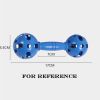 2 Pairs Kids Dance/Gymnastics Props Toy Hollowed-out Plastic Dumbbell with Bell