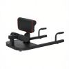Black 3-in-1 Padded Push Up Sit Up Squat Machine: All-in-One Home Gym Fitness Equipment for Core & Lower Body Workout