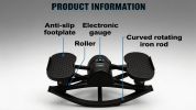 Portable Mini Stair Stepper for Home Workout, Low-Impact Elliptical Step Machine with Quiet Hydraulic System, Non-Slip Pedals