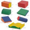 7-Piece Kids Soft Play Blocks, Foam Climb & Crawl Gym Toy, Building & Stacking Blocks