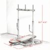 Heavy-Duty Red Vertical Leg Press Machine with Adjustable Leg, Back & Head Positions, 1" Standard Plate Compatible Strength Training Equipment