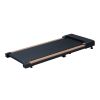 2.25HP Under Desk Treadmill, Portable Wood Walking Pad for Home & Office, Compact Running & Walking Machine with Remote Control, LED Display, Black