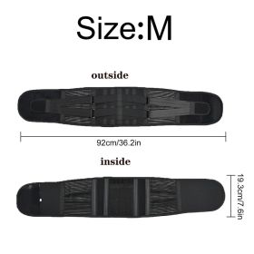 Adjustable Lower Back Brace Lumbar Support Waist Belt For Men Women Pain Relief (Option: 1pack)