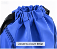 Dry-wet Separation Drawstring Backpack with Separate Shoe Compartment, Lightweight Storage Sack for Sports, Fitness, Swimming and Basketball
