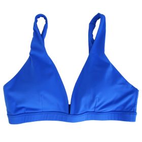 1Pc/3Pcs Women Deep V-Neck Sports Bras U-Shaped Back Sport Bras Padded Strappy Crop Open Back Low Impact Bras Sexy Fitness Tank Tops with Removable Pa (Color: 1PcPink+1PcOrange+1PcBlue, size: XL)