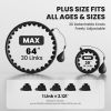 Weighted Infinity Exercise Hoop - 64in 30 Links Smart Hoop for Adult Weight Loss